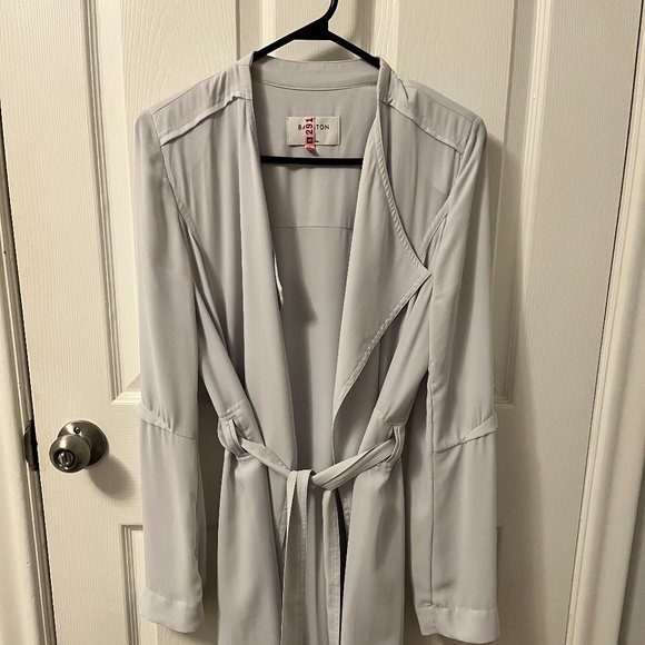 Light Blue Trench Coat - Picture 3 of 4